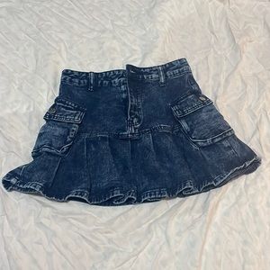 Shein size small Jean pleated mini skirt
